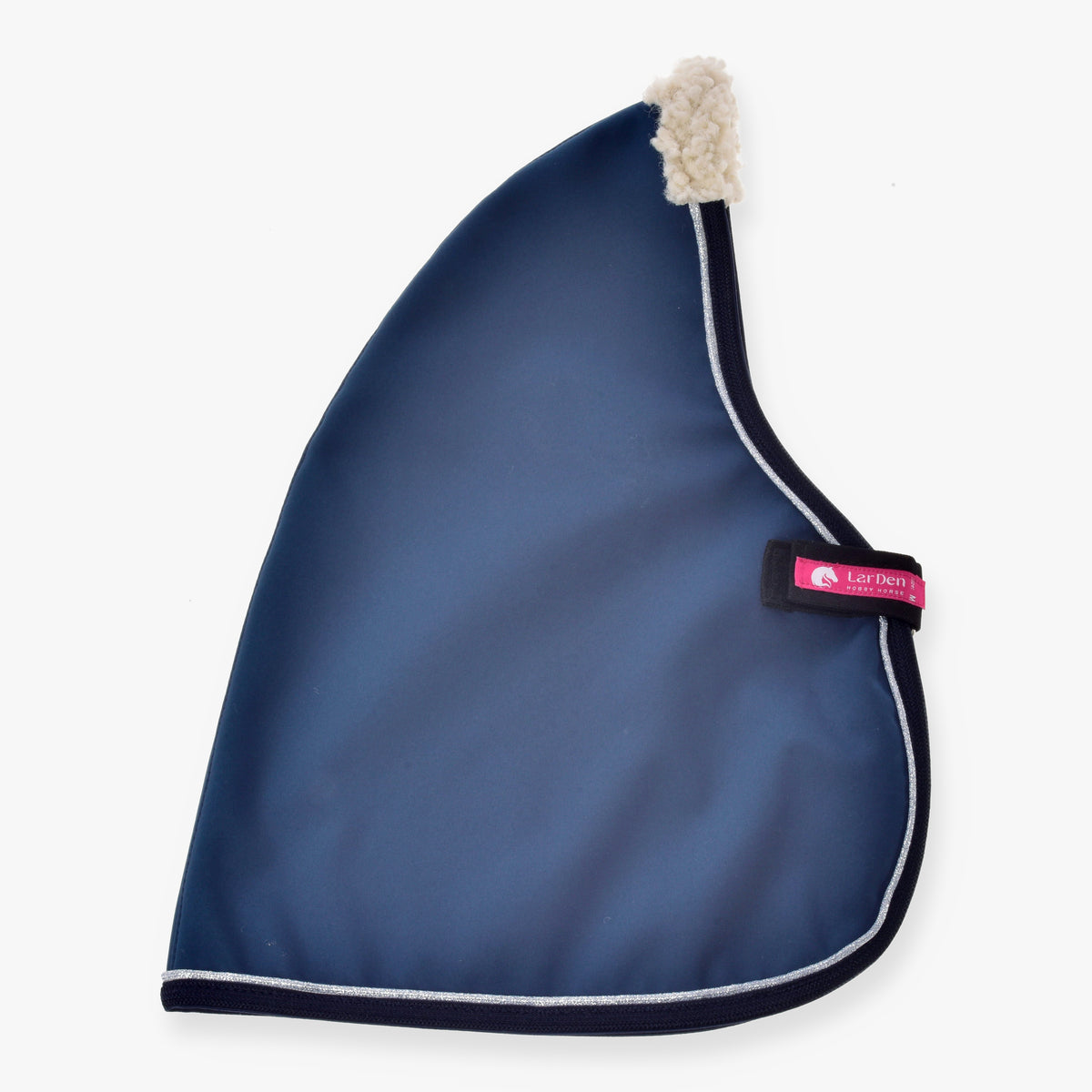 Hobby Horse Stable Blanket Winter Sky by LarDen in blue PES with silver trim and cream neck lining